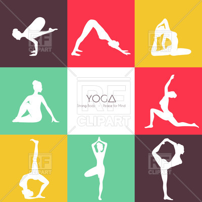 400x400 Set Of Yoga Poses