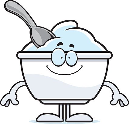 425x407 Happy Cartoon Yogurt Cup Premium Clipart