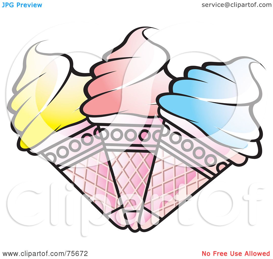 1080x1024 Royalty Free (Rf) Clipart Illustration Of Three Yellow, Pink