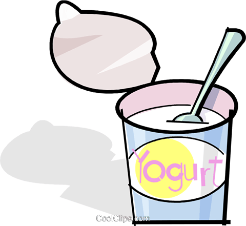 480x441 Yogurt Royalty Free Vector Clip Art Illustration Vc061792