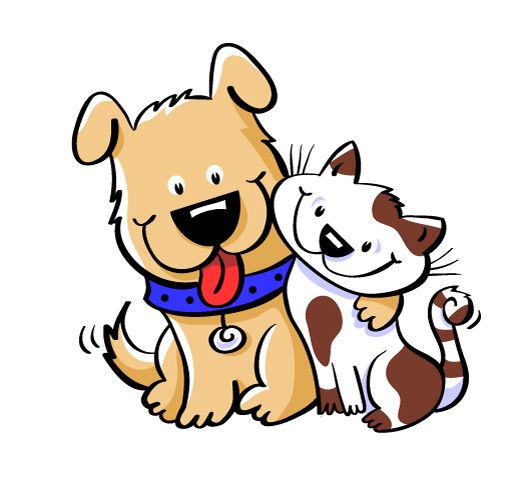 531x500 Cat Dog Clipart 2 Dog, Cat
