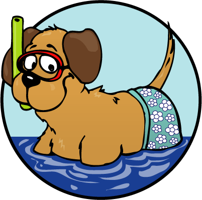 402x398 Puppy Clipart Swimming