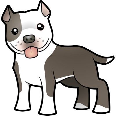400x400 Clip Art Of A Pitbull Puppy
