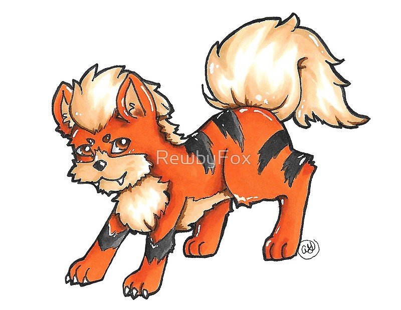 800x619 Smol Growlithe Posters By Rewbyfox Redbubble