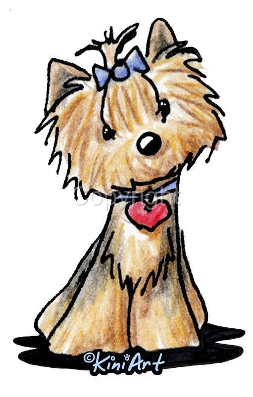 511x803 Yorkie Dog Ladies Tshirts Or Nightshirt 7658 Kiniart Pet Art Nwt