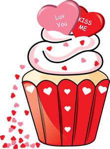 222x300 Cupcake Clipart Image , Clipart Illustration Of A Valentine