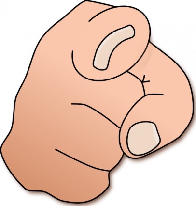 406x425 Clip Art Pointing To You Clipart
