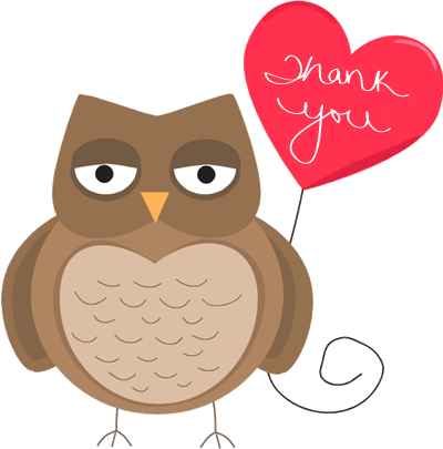 400x405 Thank You Clip Art