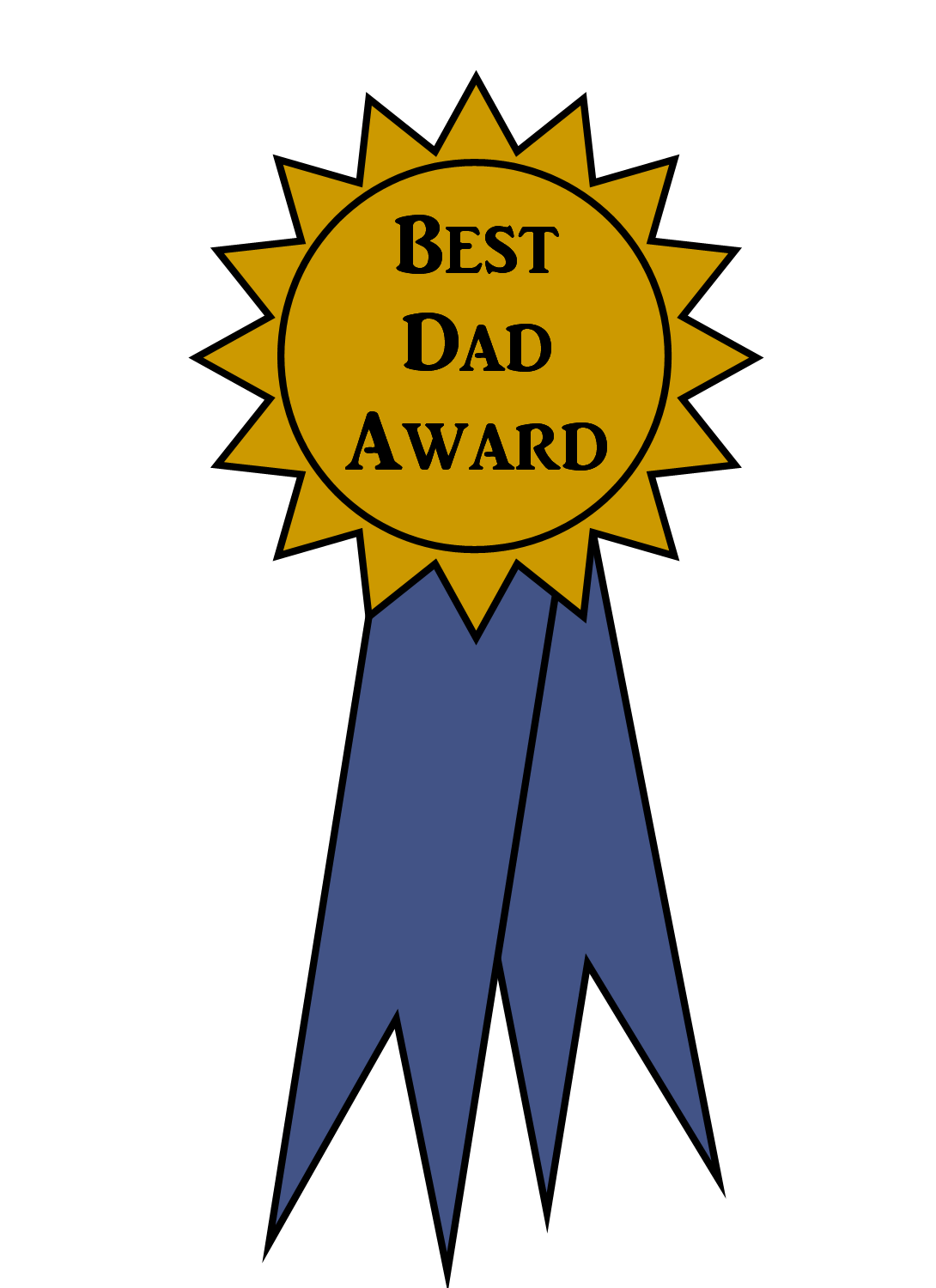 1090x1500 Free Clipart N Images Father's Day Clip Art ~ Best Dad Award