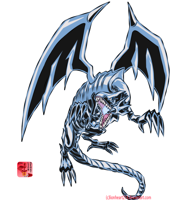800x848 Blue Eyes White Dragon(White Lightning) By Lionheart214