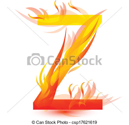 450x437 Fire Z Letter Image Design Vector Vector Clip Art