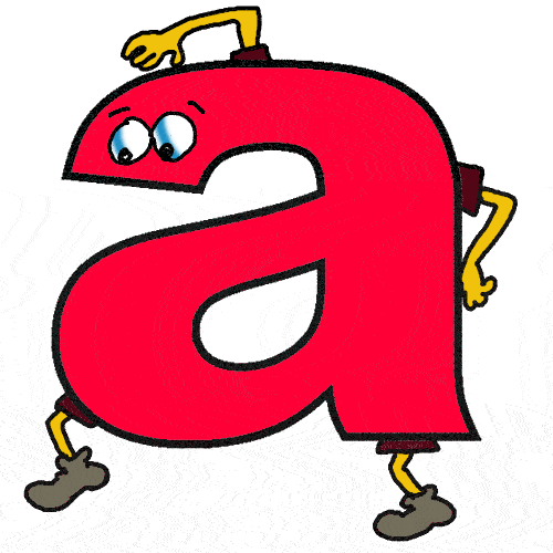 500x500 Funny Alphabet Clipart