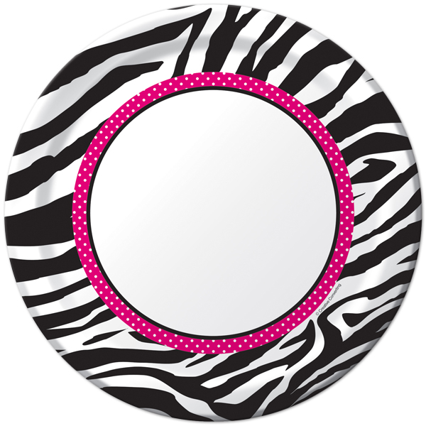 600x600 Pink And White Zebra Clipart