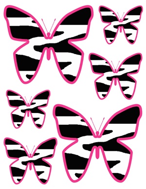 300x388 Butterfly Clipart Zebra