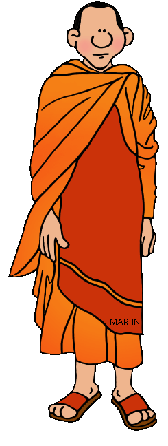 245x648 Religion Clip Art By Phillip Martin, Monk