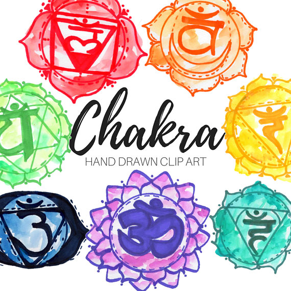 570x570 Watercolor Clip Art Chakra Clip Art Rainbow Clip Art Zen