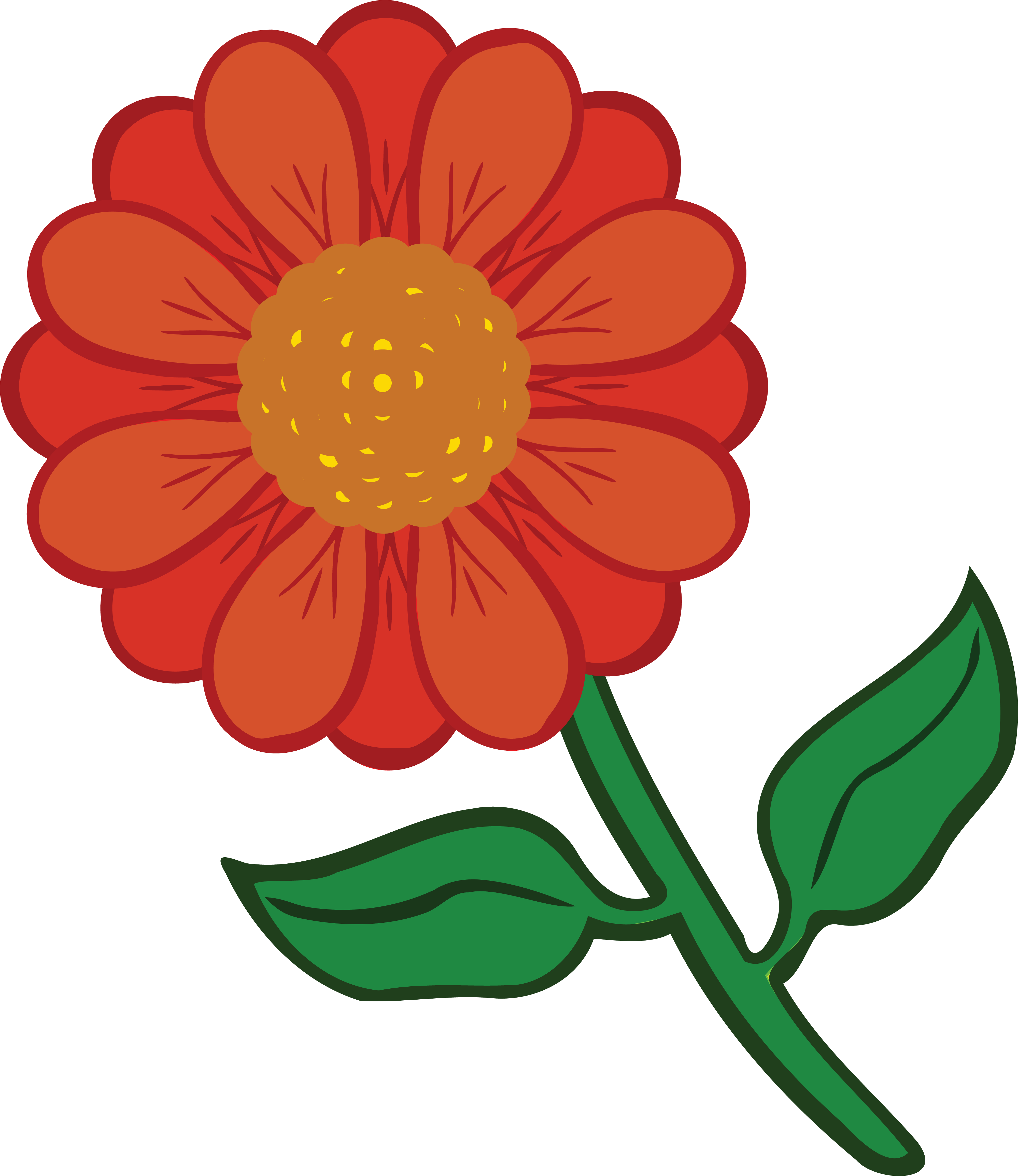 4000x4620 Free Clipart Of A Daisy Flower