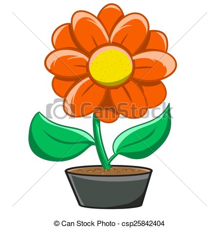 450x470 Illustration Of Flowerpot Verry Beautiful Stock Illustration