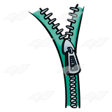 160x160 Abeka Clip Art Zipper On Green
