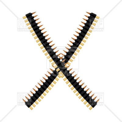 400x400 Cartridge Belt Royalty Free Vector Clip Art Image