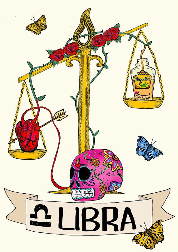 570x807 Limited Edition Libra Zodiac Sign, Original Illustration, Fine Art
