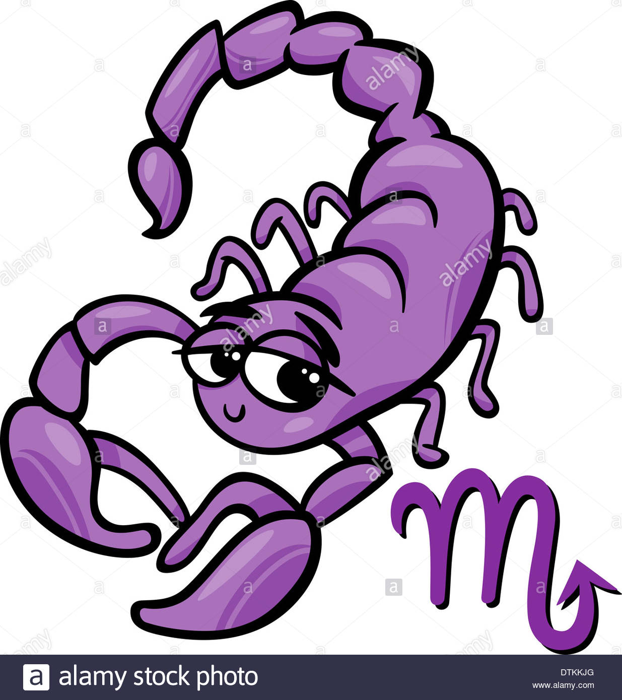 1235x1390 Cartoon Illustration Of Scorpio Or The Scorpion Horoscope Zodiac