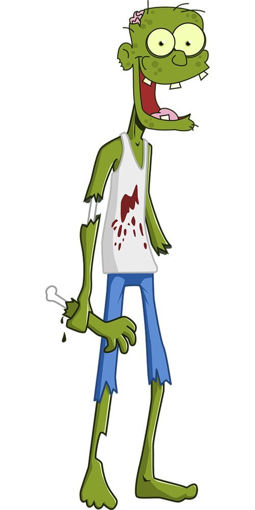500x1000 Zombie Monsters Clip Art Image