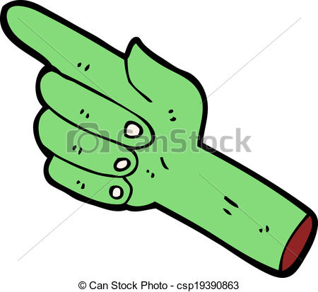 450x413 Cartoon Pointing Zombie Hand.