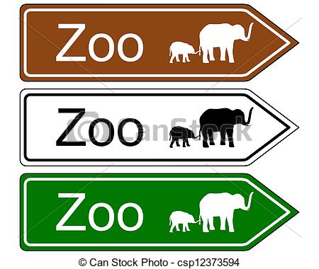 450x380 Direction Sign Zoo Eps Vectors