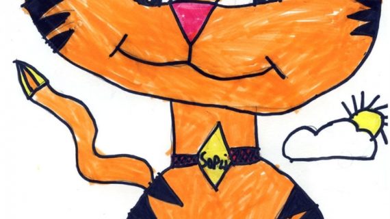 570x320 Cartoon Tiger Clipart Zoo Animals Collection 2 008