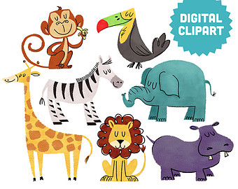 340x270 Zoo Clip Art Etsy
