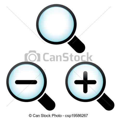 450x453 Vector Zoom Icons. Vector Illustration Of Zoom Icons On Clip