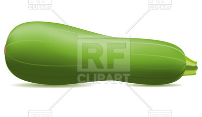 400x232 Zucchini (Courgette) Royalty Free Vector Clip Art Image
