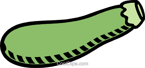 480x227 Zucchini Royalty Free Vector Clip Art Illustration Vc008476