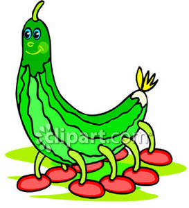 273x300 Cartoon Zucchini Caterpillar