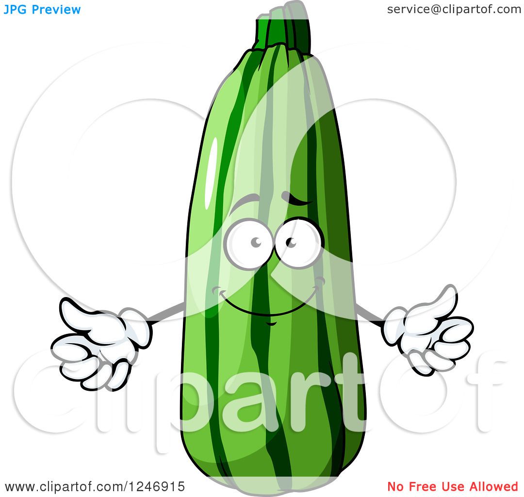 1080x1024 Zucchini Character Clipart