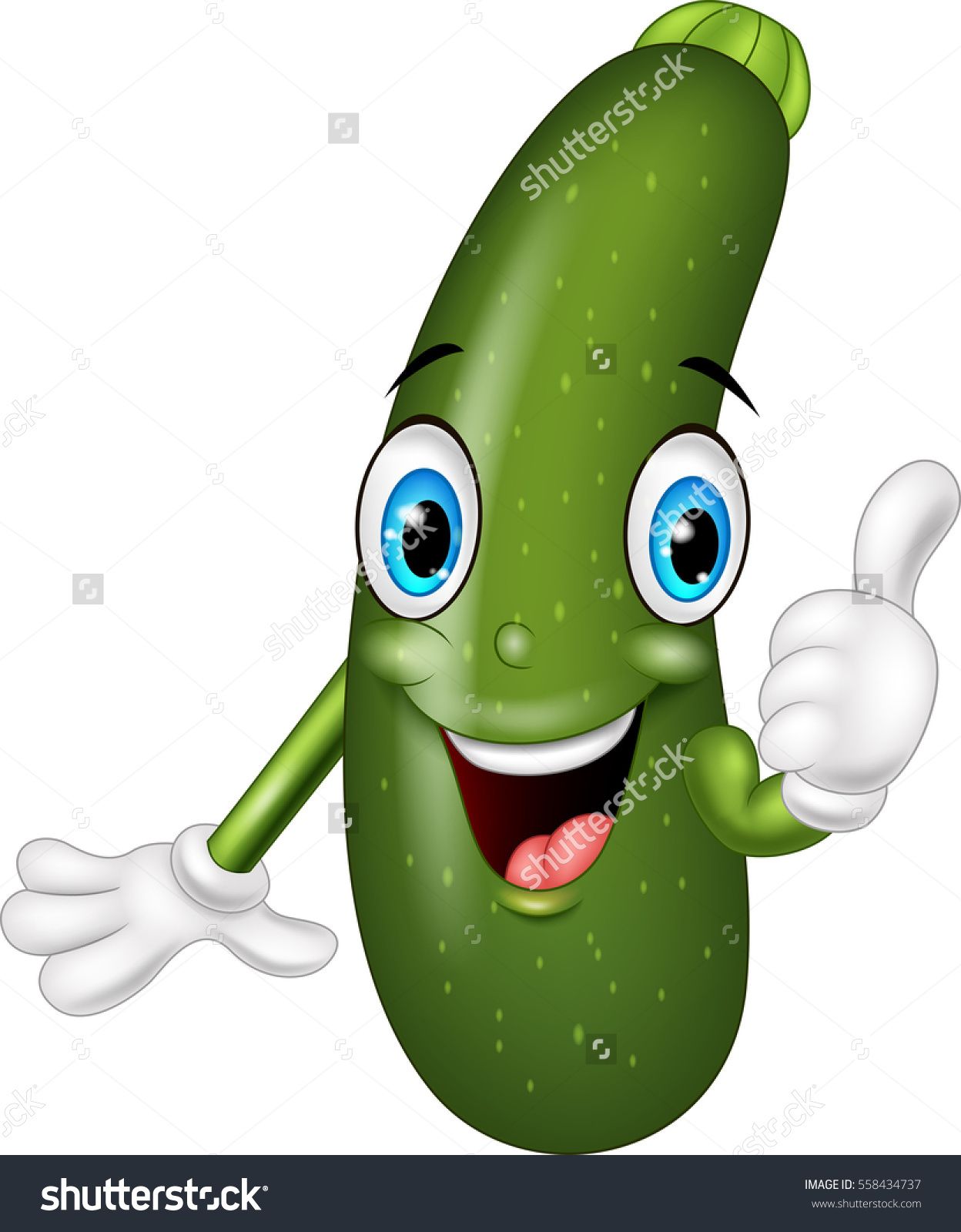 1248x1600 Cartoon Zucchini Giving Thumb Up Dantukai Zucchini