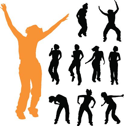 411x418 Lovely Square Dance Silhouette