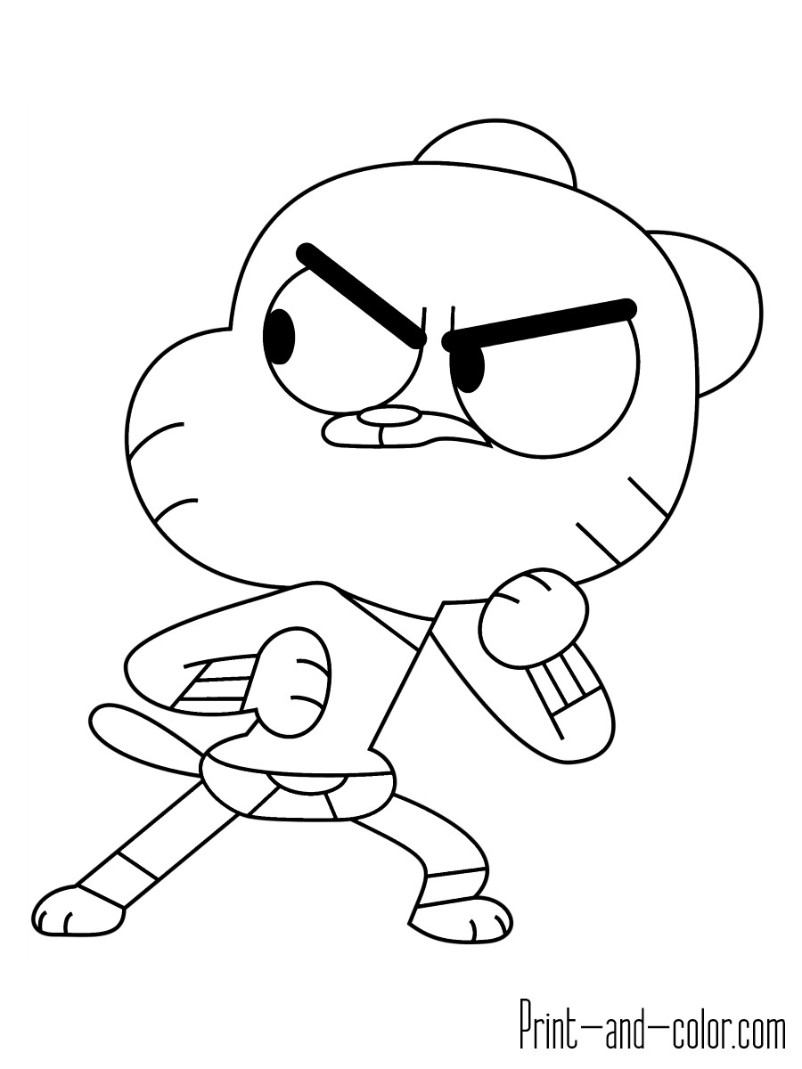 900x1200 Gumball Coloring Pages