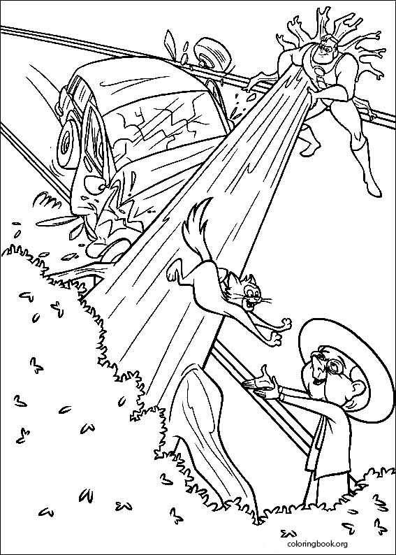567x794 The Incredibles Coloring Page