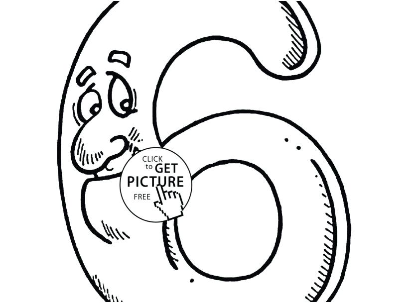 827x609 Coloring Number Number Coloring Page Collection Funny