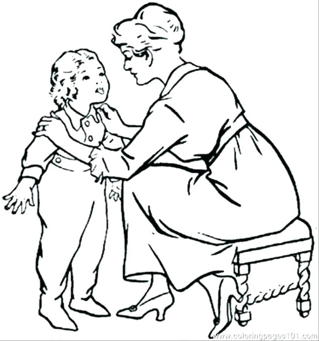 650x695 Coloring Pages For Moms Mom Coloring Coloring Pages Mother Mary