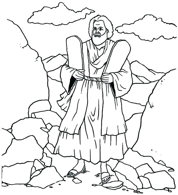 600x656 Commandments Coloring Pages