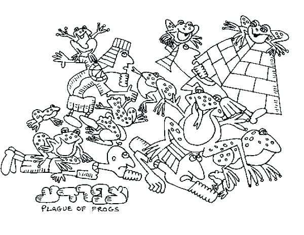 600x465 Plagues Coloring Pages Ten Plagues Coloring Pages Bible Based