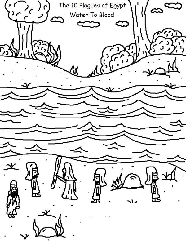 600x777 Plagues Of Egypt Coloring Page Free Download