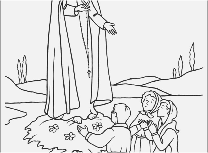 827x609 Day Of School Coloring Pages Footage Our Lady Of Fatima