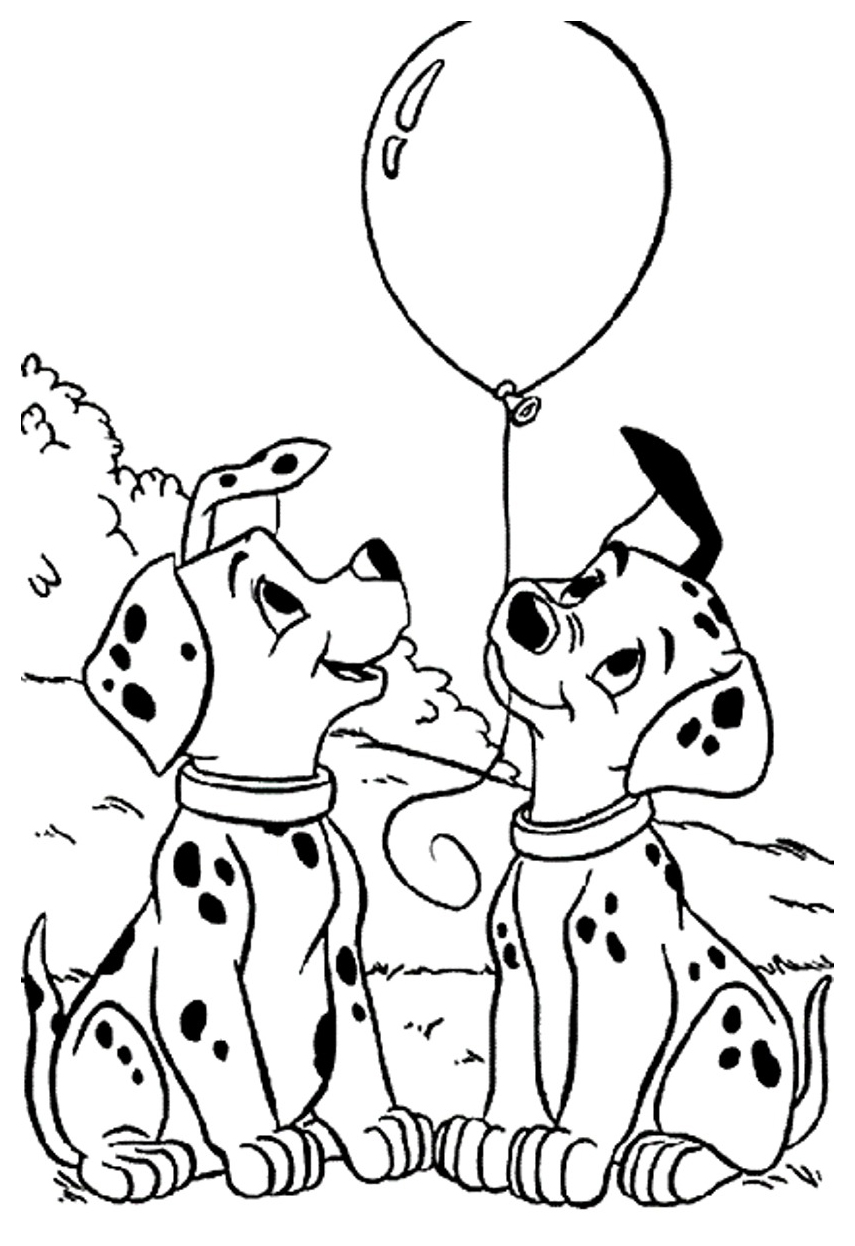 855x1246 Top Dalmations Coloring Pages
