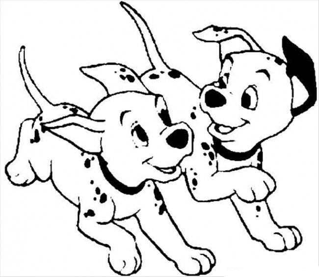650x564 Dalmation Coloring Pages For Kids Dalmatian In A Sock
