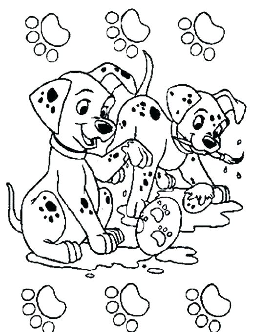 518x678 Dalmations Coloring Pages Piano And The Puppies Dalmatians