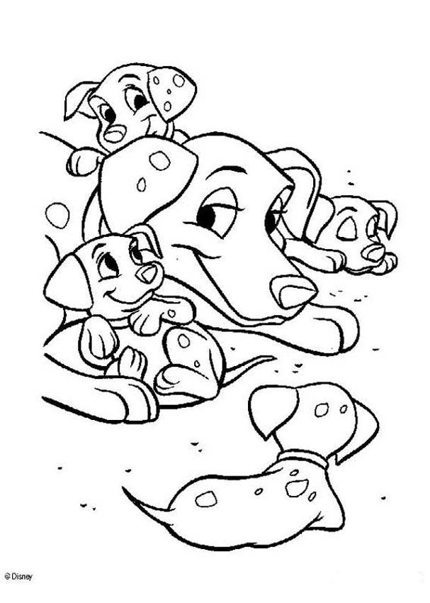 607x850 Dalmatians Coloring Pages